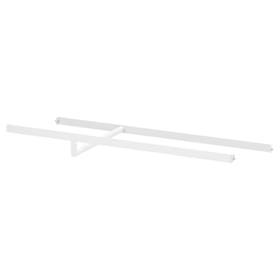 ALTARLIDEN metal white shelf bracket, minimalist design, 3 bars intersecting.