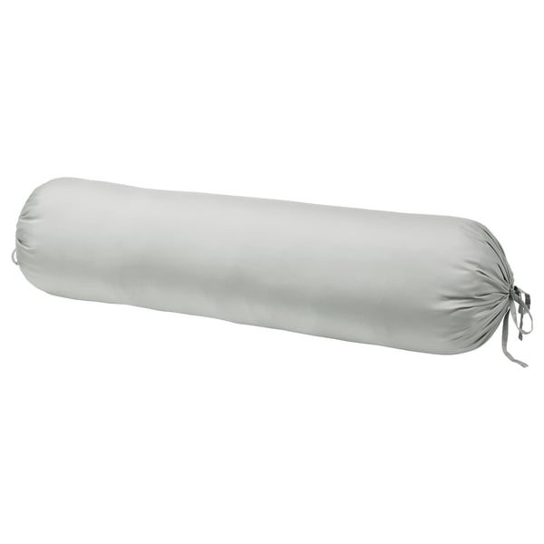 BÄRGLIM Bolster pillowcase, gray, 38x110 cm