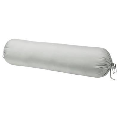 BÄRGLIM Bolster pillowcase, gray, 38x110 cm