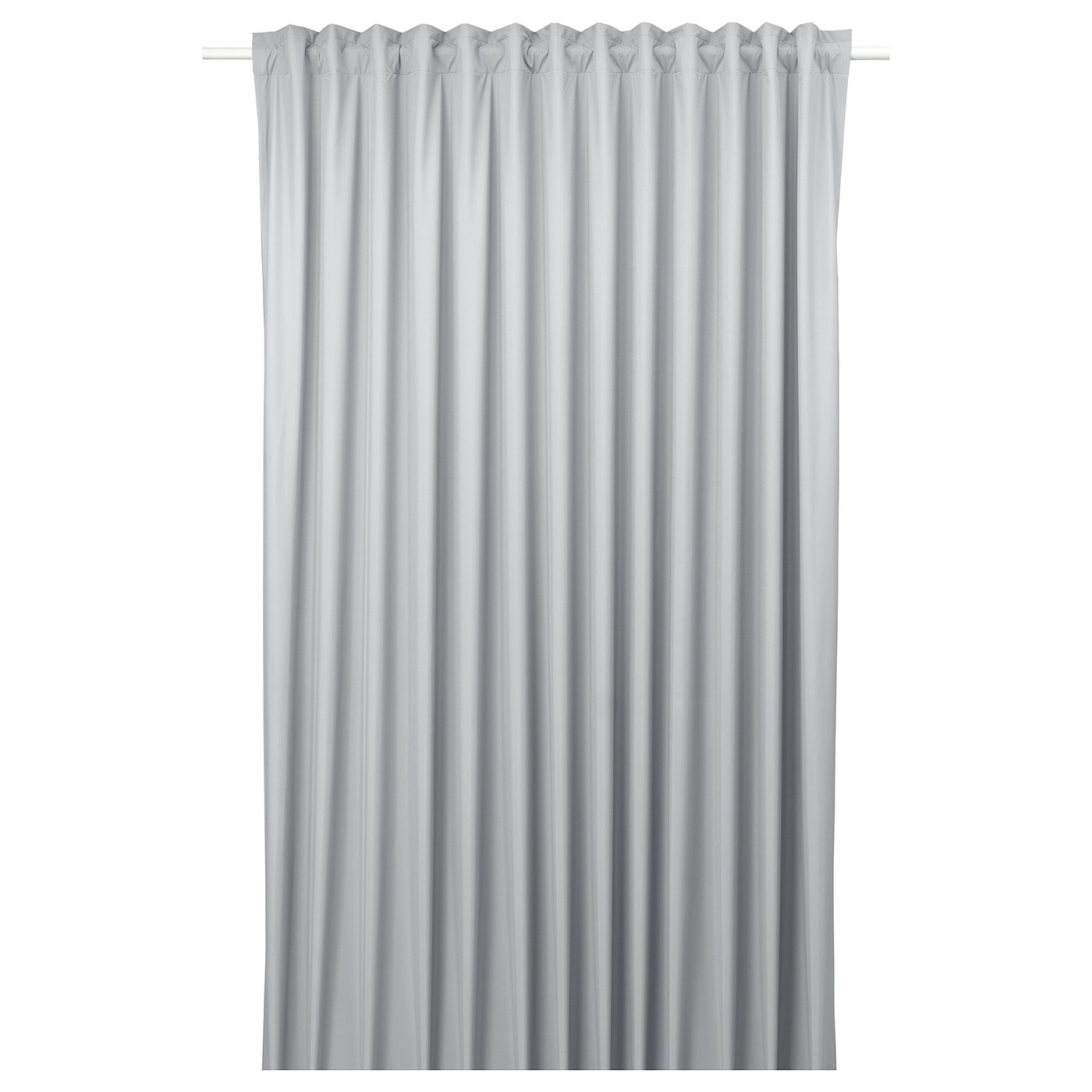 BENGTA blackout curtain, 1 length, light gray, 210x250 cm (83x98") IKEA