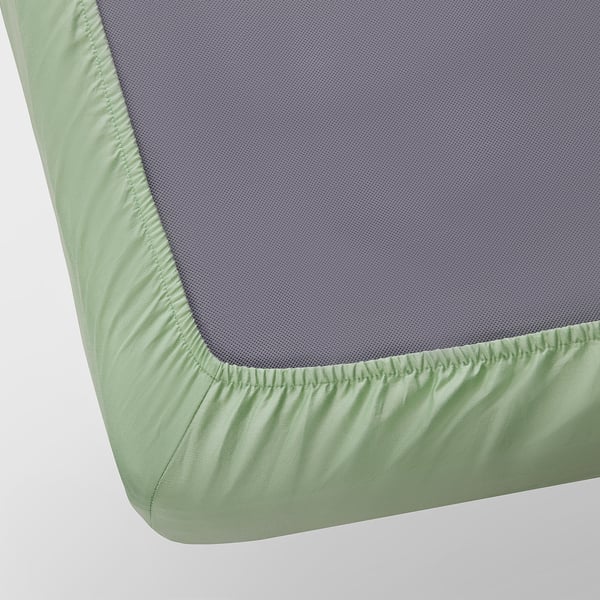 BERGFINK 3-piece bedlinen set with bag, green giraffe, 150x200/50x80 cm
