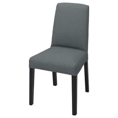 BERGMUND Chair, black/Nykvarn gray