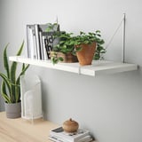 BERGSHULT / PERSHULT Wall shelf, white/white, 80x30 cm