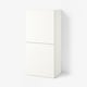 BESTÅ Shelf unit with doors, white Lappviken/white, 60x42x129 cm