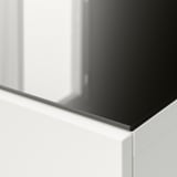 BESTÅ Top panel, glass dark gray, 120x40 cm