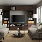 BESTÅ TV storage combination/glass doors