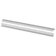 Pair of silver modern aluminium kitchen handles.
