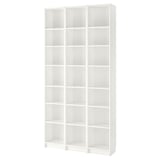 BILLY Bookcase w height extension units, white, 120x28x237 cm