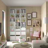 BILLY Bookcase w height extension units, white, 120x28x237 cm