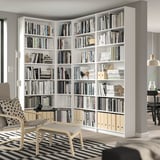 BILLY Bookcase, white, 215/135x28x237 cm