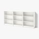 BILLY Bookcase, white, 240x28x106 cm