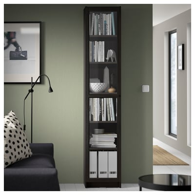 BILLY / OXBERG Bookcase with glass-door