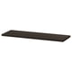 Option: BILLY Shelf, dark brown oak effect, 76x26 cm