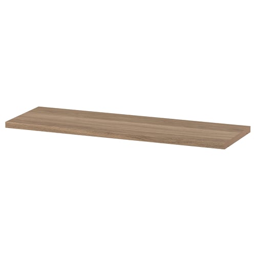 BILLY bookcase shelf, light brown, rectangular, wooden.