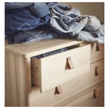 BJÖRKSNÄS 5-drawer chest, birch, 90x90 cm