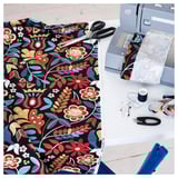 BLÅRAPUNKEL Pre-cut fabric, multicolor, 150x300 cm