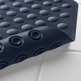 BLÅSJÖN Tub mat, dark blue, 50x50 cm