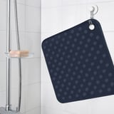 BLÅSJÖN Tub mat, dark blue, 50x50 cm