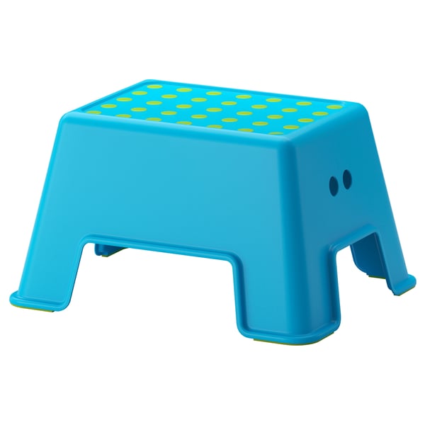 BOLMEN Step stool, blue