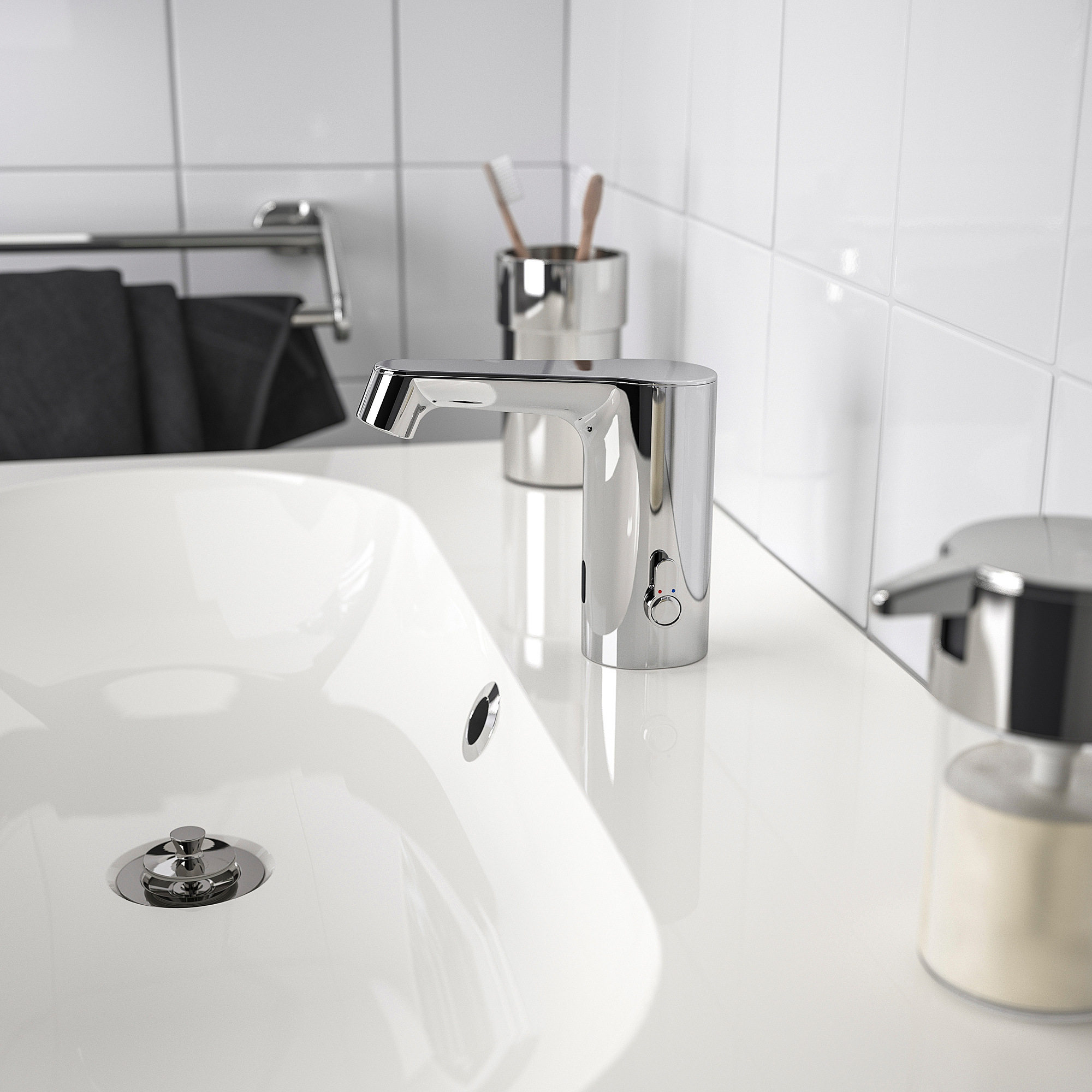 BROGRUND Sink faucet with sensor, chrome plated