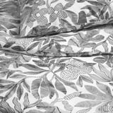 BROKDRACENA Comforter cover and pillowcase, white/black, 150x200/50x80 cm