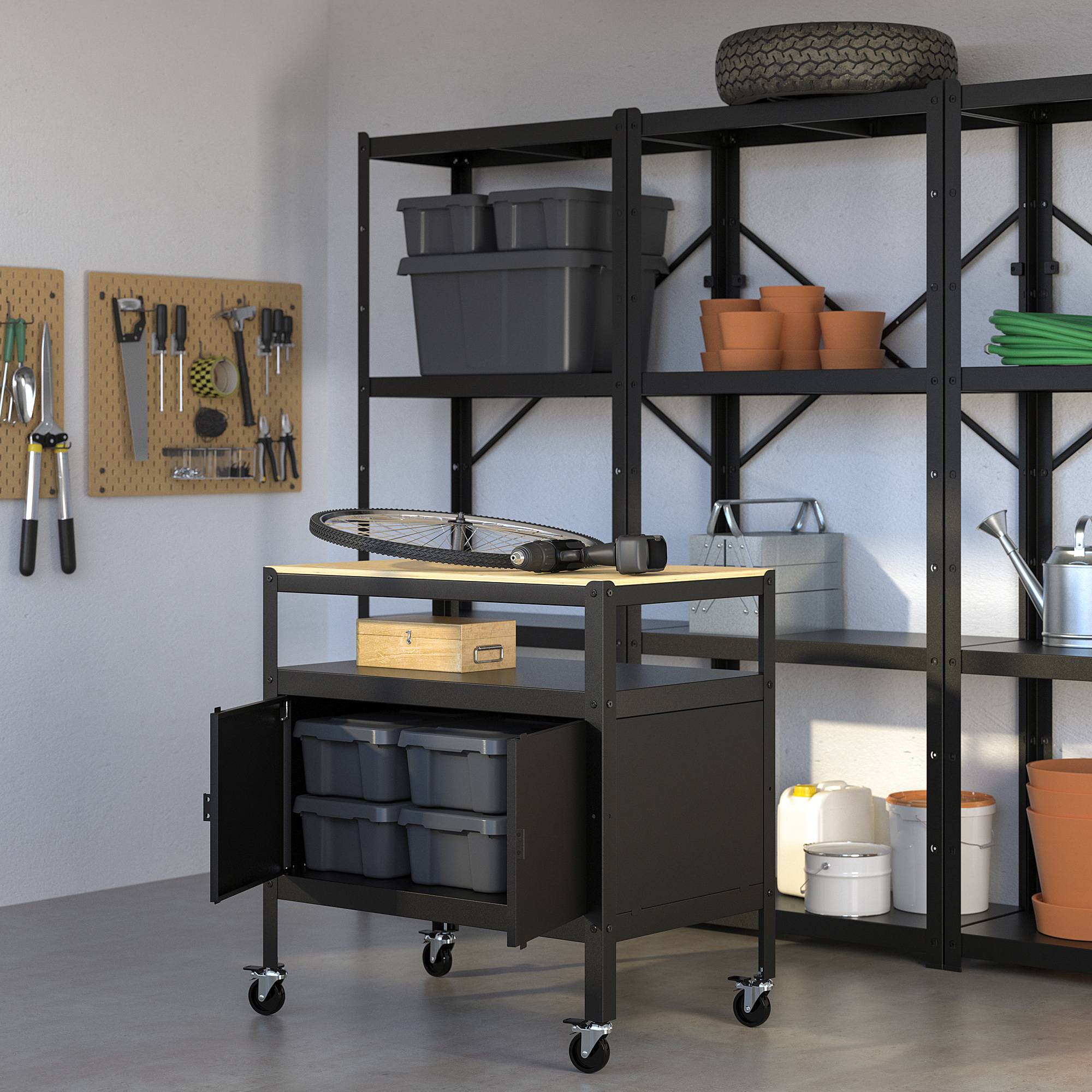 BROR Door/side units/back, black