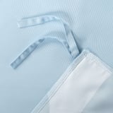 BRUKSVARA 4-piece bedlinen set, light blue/geometric, 240x220 cm
