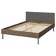 BRUKSVARA Bed frame, brown, 150x200 cm