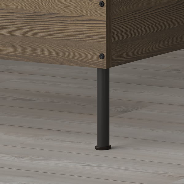 BRUKSVARA Bed frame, brown, 150x200 cm
