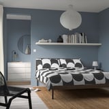 BRUKSVARA Bed frame, brown, 150x200 cm