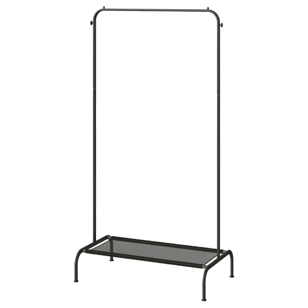 BRUKSVARA Clothes rack, anthracite, 78x147 cm