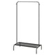 Option: BRUKSVARA Clothes rack, anthracite, 78x147 cm