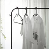 BRUKSVARA Clothes rack, anthracite, 78x147 cm