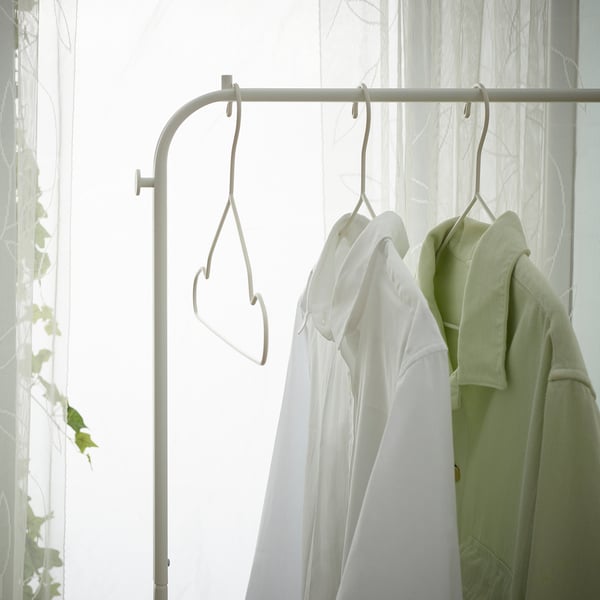 BRUKSVARA Clothes rack, white, 78x147 cm