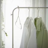 BRUKSVARA Clothes rack, white, 78x147 cm