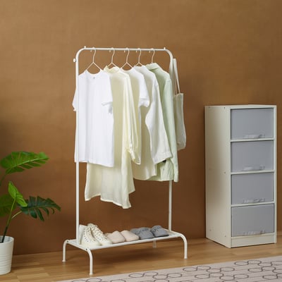 BRUKSVARA Clothes rack, white, 78x147 cm