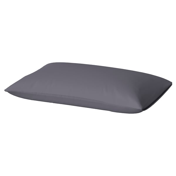 BRUKSVARA Pillowcase, dark gray, 50x80 cm
