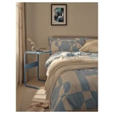 BRUKSVARA Side table, blue, 42x30 cm