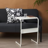 BRUKSVARA Side table, white, 42x30 cm