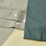 BRUNKRISSLA Comforter cover and pillowcase, green/multicolor, 150x200/50x80 cm