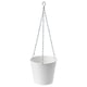 Option: CASHEWÄPPLE Hanging planter, indoor/outdoor white, 15 cm