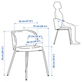 DOCKSTA / KRYLBO Table and 4 chairs