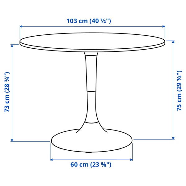 DOCKSTA / TOBIAS Table and 4 chairs
