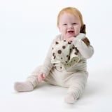 DRÖMSLOTT Snuggle blanket with soft toy, puppy-shaped white/brown, 30x30 cm