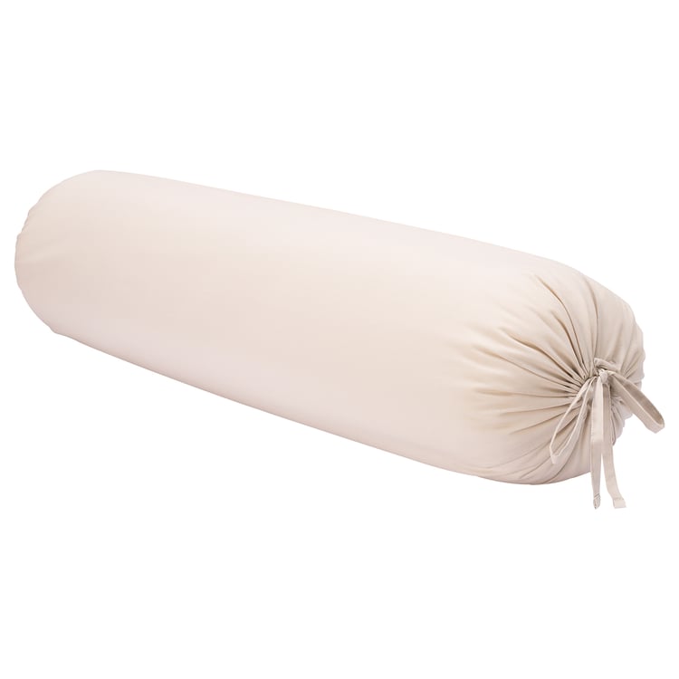 DVALA bolster pillowcase, beige, 38x110 cm (15x43") IKEA