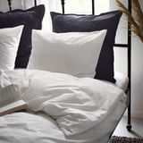 DVALA Comforter cover and pillowcase, white, 150x200/50x80 cm
