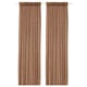 DYTÅG Curtains, 1 pair, dark beige/with heading tape, 145x250 cm