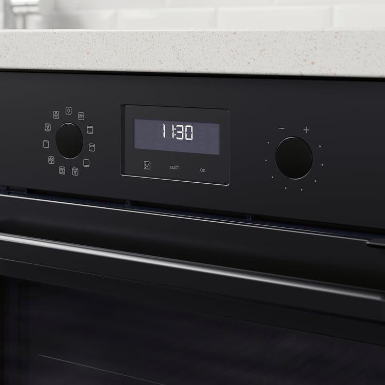 EFTERSMAK forced air oven, black IKEA