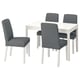 Option: EKEDALEN / BERGMUND Table and 4 chairs