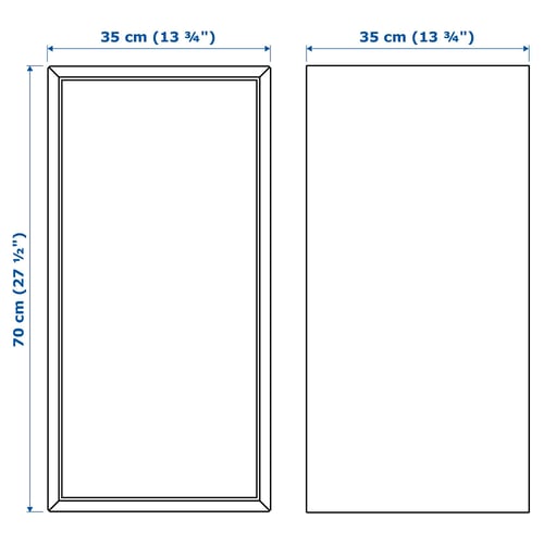 Illustration with measurements for the product: EKET.